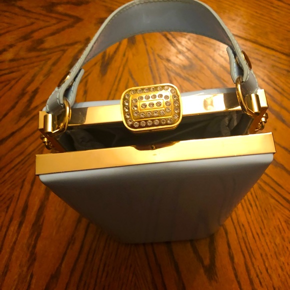 A Lovely Skyblue Vintage clutch - Picture 5 of 10